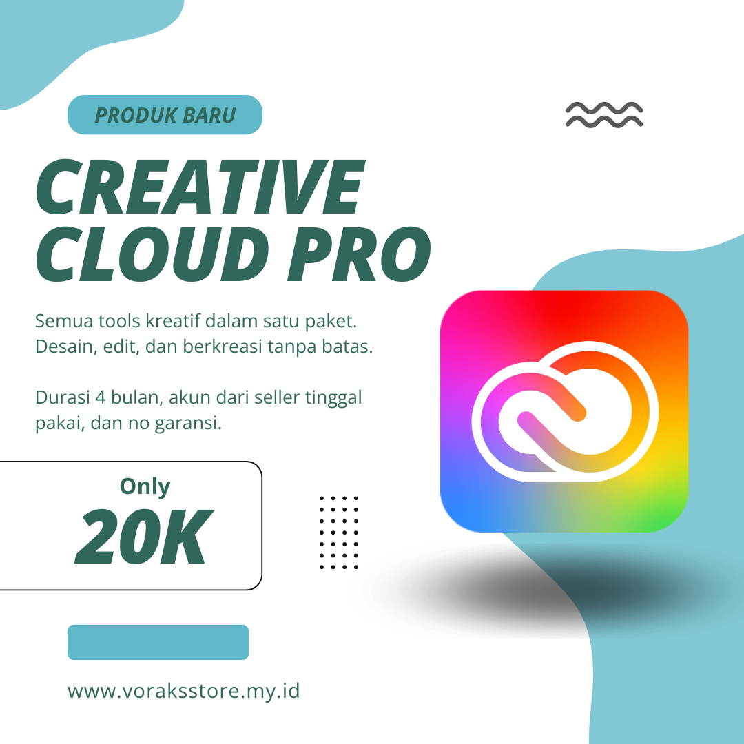 ADOBE CREATIVE CLOUD PRO 1 BULAN