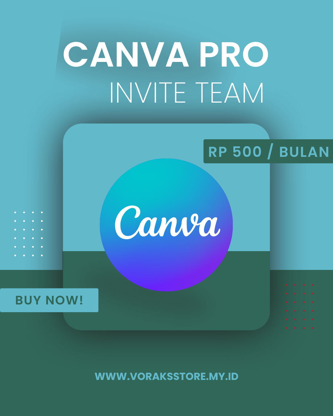 CANVA PRO VIA INVITE 1 BULAN